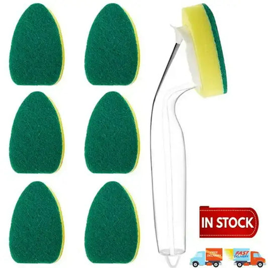 Effortless Dishwashing – Heavy-Duty Dish Wand Sponge Refills for a Deep Clean!