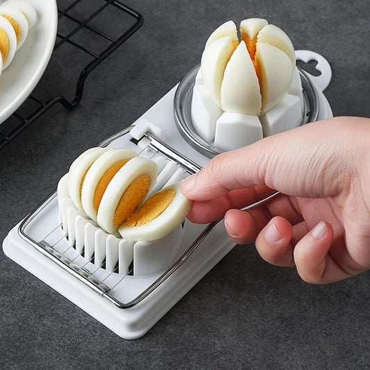 Perfectly Slice & Wedge Eggs with Ease – 2-in-1 Egg Cutter!