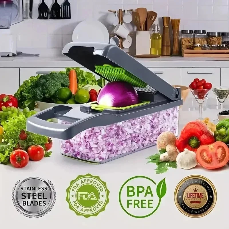 The Ultimate Time-Saving Vegetable Chopper – Chop, Slice & Dice Effortlessly!