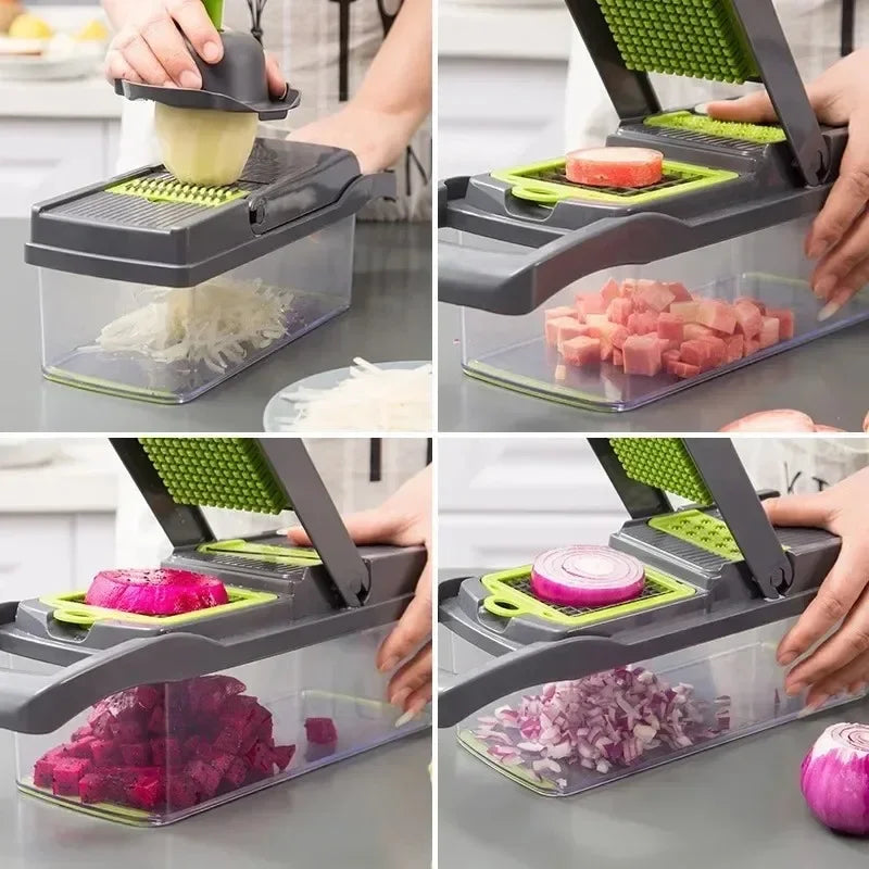 The Ultimate Time-Saving Vegetable Chopper – Chop, Slice & Dice Effortlessly!