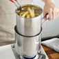 Crispy, Golden Fries & Wings – Stainless Steel Fryer with Built-in Oil Filter!