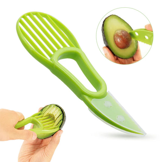 Enjoy Avocados Effortlessly – Slice, Pit & Scoop with One Tool!